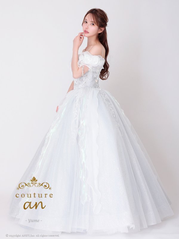 ホワイトブルー モデル：ゆめ　身長：160cm　着用サイズ：S(XS〜M)サイズ