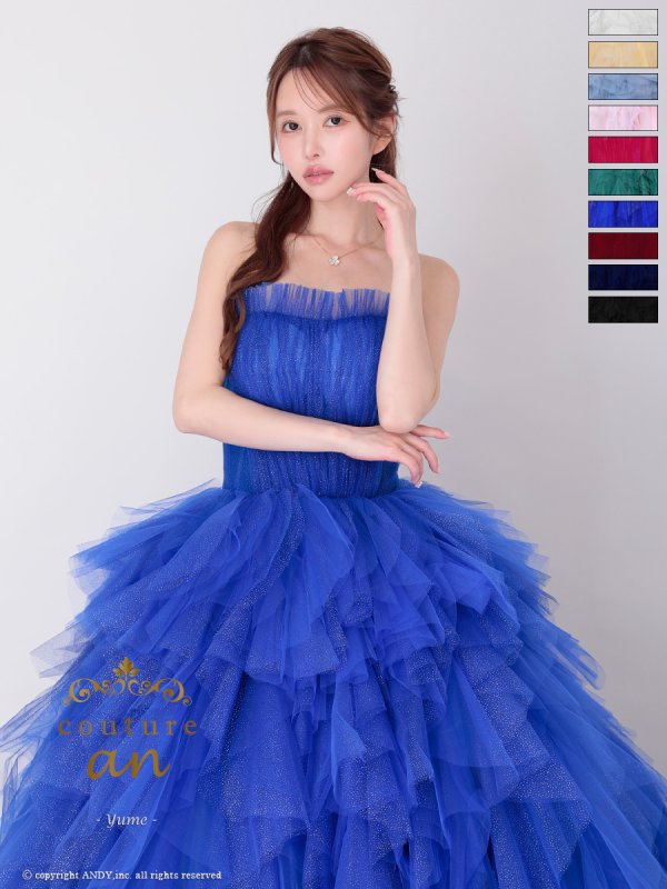 ロイヤルブルー モデル：ゆめ　身長：160cm　着用サイズ：S (XS〜M)サイズ