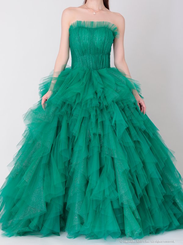 グリーン モデル:ゆめ 身長:160cm 着用サイズ:S (XS〜M)サイズ