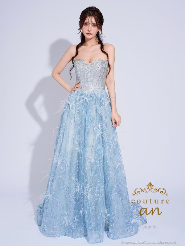 ブルー　モデル：まりん　身長：171cm　着用サイズ：Sサイズ(XS-M)