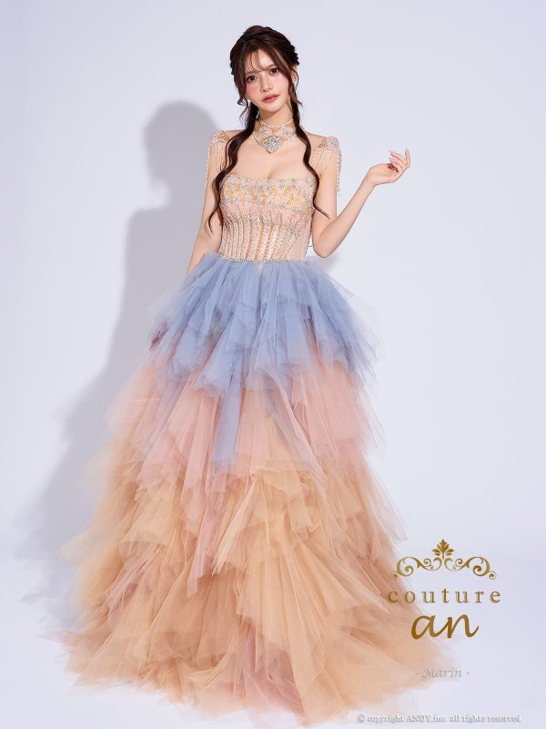 ピンク×ブルー モデル：まりん　身長：171cm　着用サイズ：Sサイズ(XS-M)