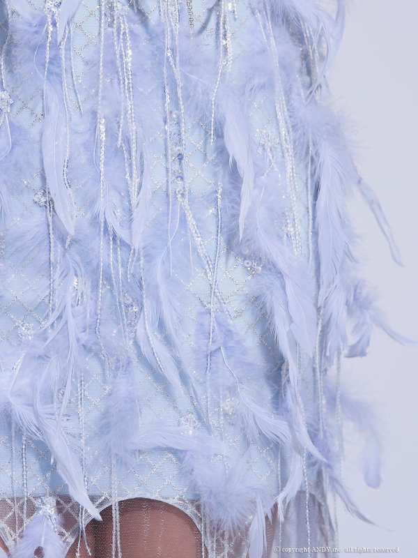 ブルー　モデル：まりん　身長：171cm　着用サイズ：S(XS〜M)サイズ