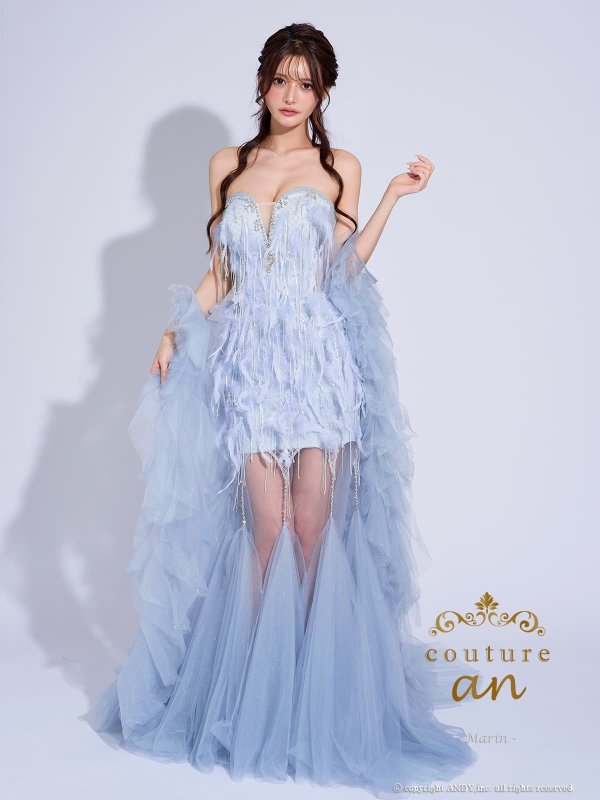 ブルー　モデル：まりん　身長：171cm　着用サイズ：S(XS〜M)サイズ