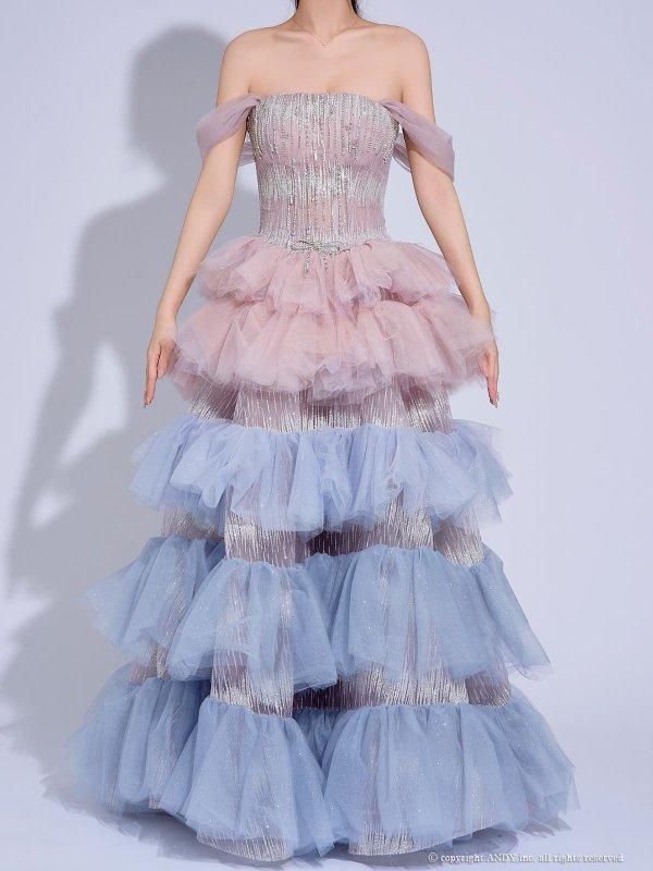 ピンクブルー　モデル：まりん　身長：171cm　着用サイズ：S(XS〜M)サイズ