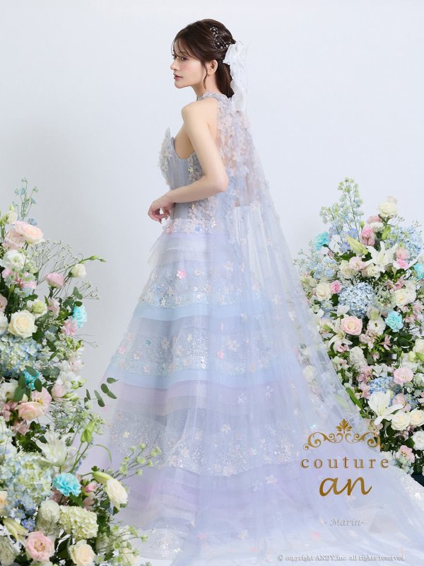 ブルーラベンダー　モデル：まりん　身長：164cm　着用サイズ：S(XS〜M)サイズ