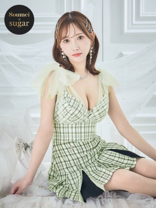 ミニドレス：グリーン・ミント(緑)｜キャバドレス・ミニドレス通販はsugar