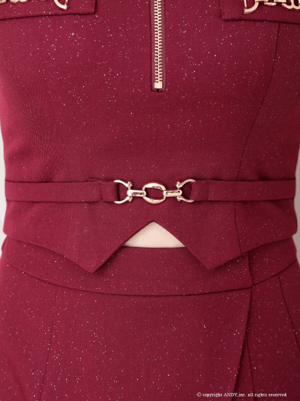 ワインレッド　モデル：ゆめ　身長：160cm　着用サイズ：Sサイズ