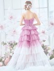 画像15: 【関西コレクション着用】【couture an/クチュールアン】 グラデーション/ ティアード/ チュール/ レース/ フレア/  キャミソール/ ラメ/ Aライン/ ロングドレス/ カラードレス long[OF05] (15)