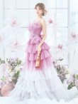 画像7: 【ひめか/関西コレクション着用】【couture an/クチュールアン】 グラデーション/ ティアード/ チュール/ レース/ フレア/  キャミソール/ ラメ/ Aライン/ ロングドレス/ カラードレス long[OF05] (7)