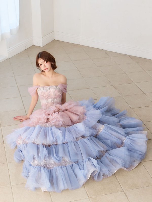 ピンクブルー モデル：れみれみ　身長：163cm　着用サイズ：Sサイズ