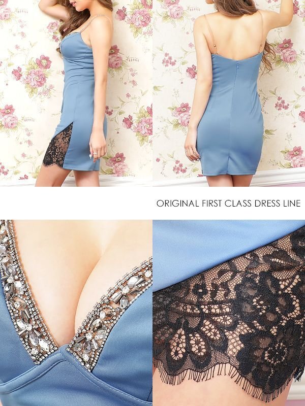 画像7: XSサイズあり【ANGEL R/エンジェルアール】バストビジュー/ レースカッティング/ タイトミニ/ ミニドレス/ キャバドレス[OF2] (7)