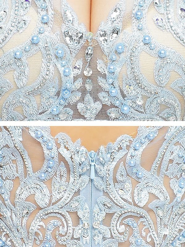 画像4: 【ANGEL R/エンジェルアール】アップフロントレース/ ビジュー/ タイト/ ロングドレス/ キャバドレス long[OF2] (4)