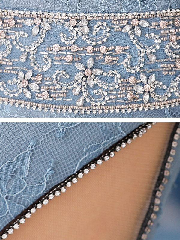 画像2: XSサイズあり【ANGEL R/エンジェルアール】フラワーレース/ ビジュー/ 長袖/  袖あり/ タイト/ ミニドレス/ キャバドレス[OF2] (2)