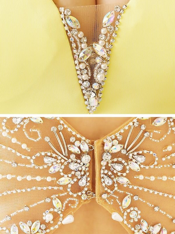 画像9: XSサイズあり【ANGEL R/エンジェルアール】キャミソール/ ワンカラー/ バストサイドバックシースルー/ ビジュー/ タイト/ ミニドレス/ キャバドレス[OF2] (9)