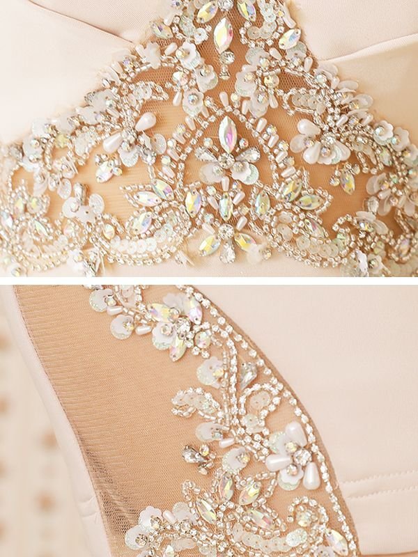 画像6: 【ANGEL R/エンジェルアール】パールビジュー/ バストタック/ サイドシアー/ プランジネック/ タイト/ ミニドレス/ キャバドレス[OF2] (6)