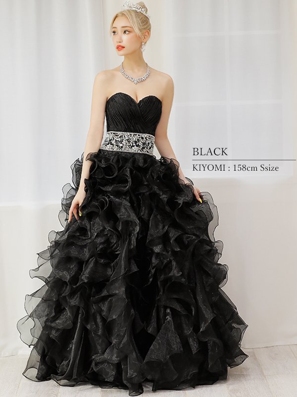 画像26: 【ANGEL R/エンジェルアール】ベア/ ウェディング/ バースデー/ プリンセス/ アッパーギャザービジュー/ フリル/ ロングドレス/ キャバドレス long[OF2] (26)