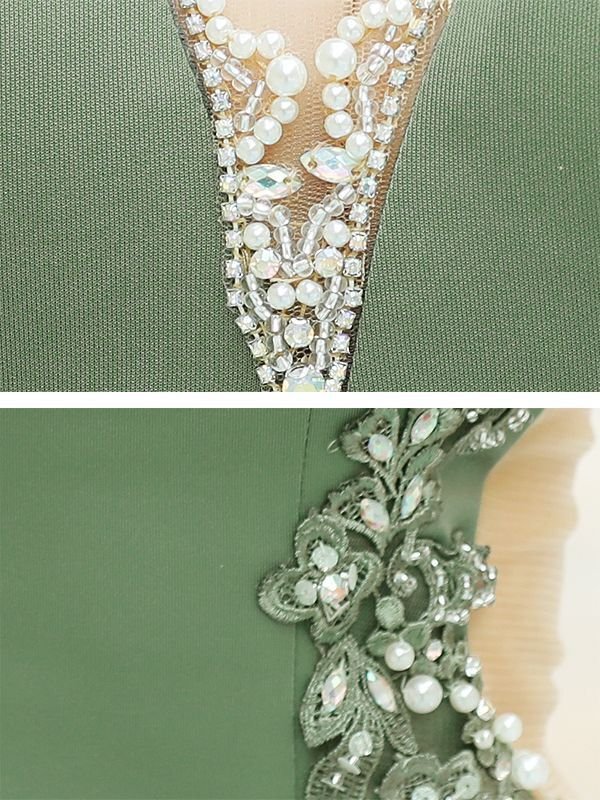 画像12: sugarxARコラボカラーあり【ANGEL R/エンジェルアール】ウエストフラワー刺繍/ サイドシアー/ レース/ タイト/ ミニドレス/ キャバドレス[OF2] (12)