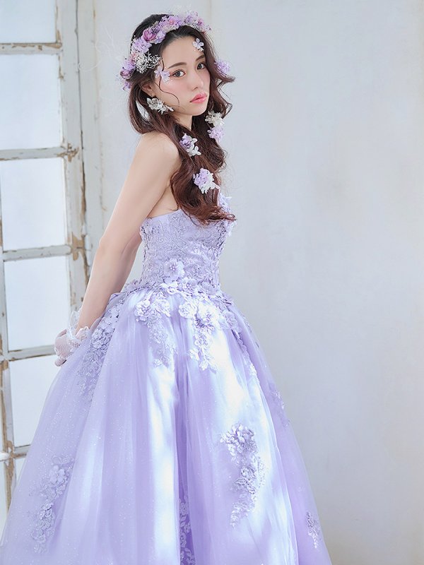 画像7: 【関西コレクション着用】【ANGEL R/エンジェルアール】ベア/ ウェディング/ バースデー/ プリンセス/ フラワーパール/ ビジュー/ ラメ/ キャバドレスlong[OF2] (7)