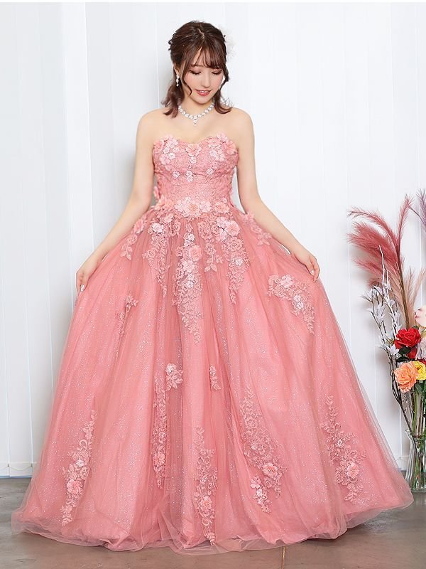 画像21: 【関西コレクション着用】【ANGEL R/エンジェルアール】ベア/ ウェディング/ バースデー/ プリンセス/ フラワーパール/ ビジュー/ ラメ/ キャバドレスlong[OF2] (21)