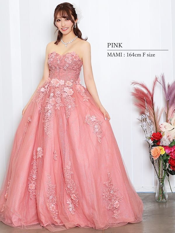 画像22: 【関西コレクション着用】【ANGEL R/エンジェルアール】ベア/ ウェディング/ バースデー/ プリンセス/ フラワーパール/ ビジュー/ ラメ/ キャバドレスlong[OF2] (22)