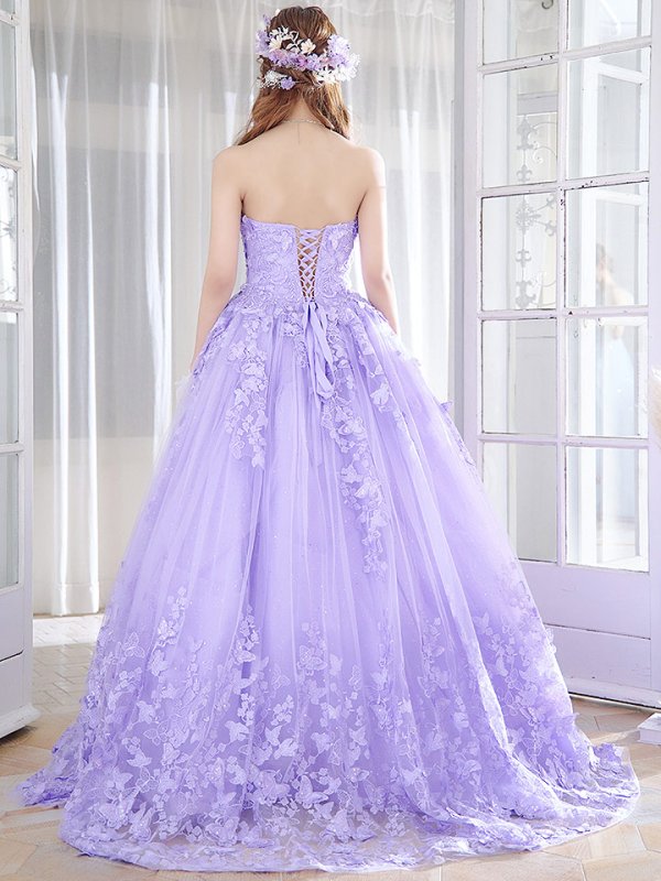 画像10: 【関西コレクション着用】【ANGEL R/エンジェルアール】ベア/ ウェディング/ バースデー/ プリンセス/ バタフライスパンコール/ ビジュー/ キャバドレスlong【HC03】 (10)