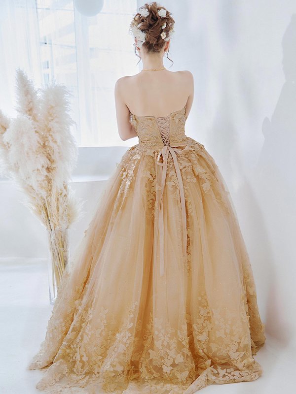 画像26: 【関西コレクション着用】【ANGEL R/エンジェルアール】ベア/ ウェディング/ バースデー/ プリンセス/ バタフライスパンコール/ ビジュー/ キャバドレスlong【HC03】 (26)