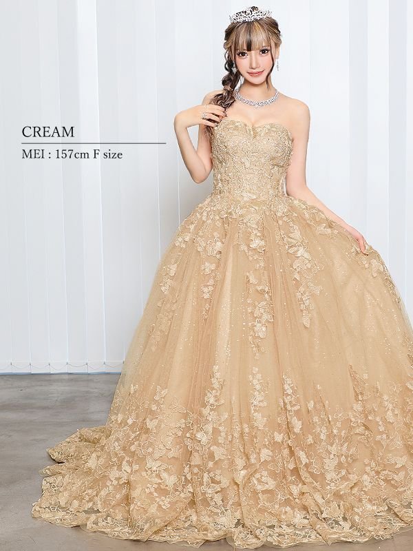 画像32: 【関西コレクション着用】【ANGEL R/エンジェルアール】ベア/ ウェディング/ バースデー/ プリンセス/ バタフライスパンコール/ ビジュー/ キャバドレスlong【HC03】 (32)