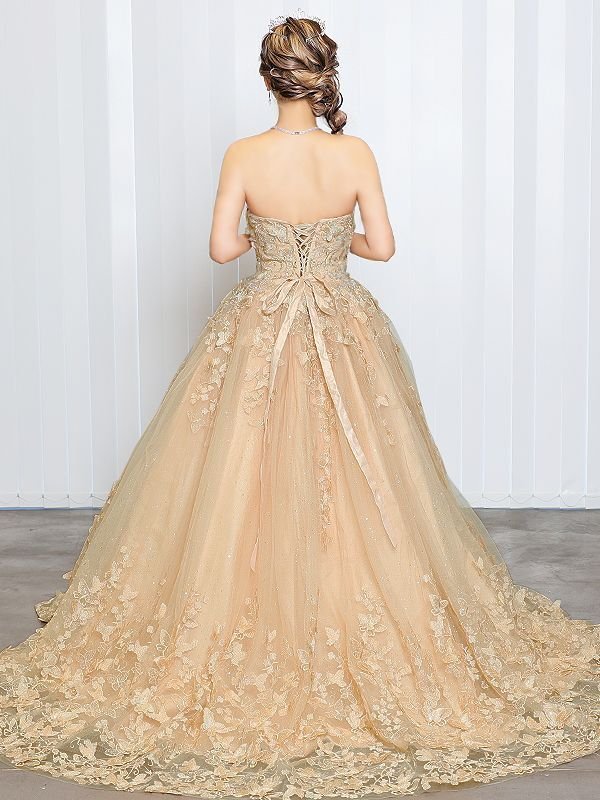 画像34: 【関西コレクション着用】【ANGEL R/エンジェルアール】ベア/ ウェディング/ バースデー/ プリンセス/ バタフライスパンコール/ ビジュー/ キャバドレスlong【HC03】 (34)