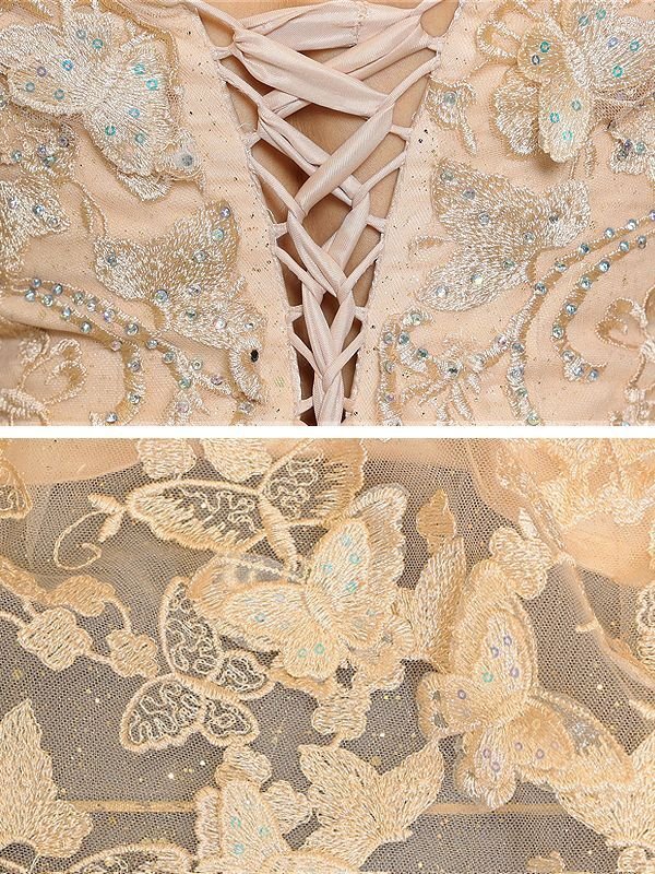 画像35: 【関西コレクション着用】【ANGEL R/エンジェルアール】ベア/ ウェディング/ バースデー/ プリンセス/ バタフライスパンコール/ ビジュー/ キャバドレスlong【HC03】 (35)