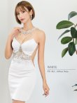 画像11: XSサイズあり【ANGEL R/エンジェルアール】デコルテウエストビジュー/ レース/ ワンカラー/ ノースリーブ/ タイト/ ミニドレス/ キャバドレス[OF2] (11)