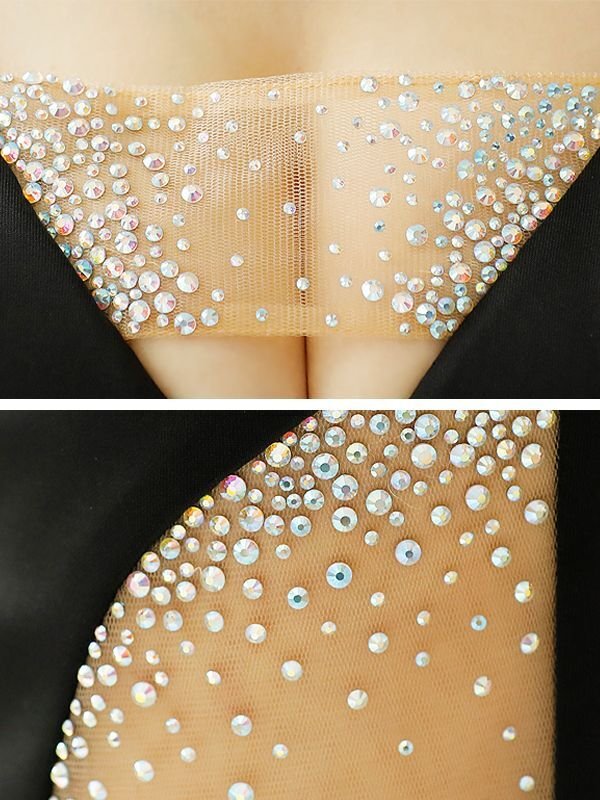 画像8: XSサイズあり【ANGEL R/エンジェルアール】バストレース/ ショルダービジュー/ キャミソール/ ワンカラー/ タイト/ ミニドレス/ キャバドレス[OF2] (8)