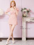 画像15: XSサイズあり【ANGEL R/エンジェルアール】バストビジュー/ クロスタック/ パフスリーブ/ セパレート/ マイクロミニ/ フレア/ミニドレス/ キャバドレス[OF2] (15)