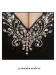 画像22: XSサイズあり【ANGEL R/エンジェルアール】 ホルターネック/ パールチェーン/ シフォン/ ビジュー/ ミニドレス/ キャバドレス[OF2] (22)