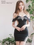 画像22: XSサイズあり【ANGEL R/エンジェルアール】 シフォンスリーブ/ ビジュー/ メッシュ/ ミニドレス/ キャバドレス[OF2] (22)