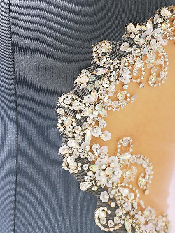 画像6: XSサイズあり【ANGEL R/エンジェルアール】バックシースルー/ オープンメッシュ/ ビジュー/ キャミソール/ タイト/ ミニドレス/ キャバドレス[OF2] (6)