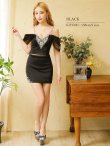 画像7: XSサイズあり【ANGEL R/エンジェルアール】バストスパンコールビジュー/ フラップボタン/ シースルーレース/ オフショルダー/ セパレート/ マイクロミニ/ タイト/ ミニドレス/ キャバドレス[OF2] (7)