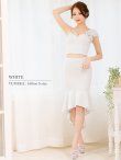 画像33: XSサイズあり【ANGEL R/エンジェルアール】アシンメトリーショルダー/ パールビジュー/ セパレート/ マーメイド/ ラメ/ ミディアムドレス/ キャバドレス[OF2] (33)