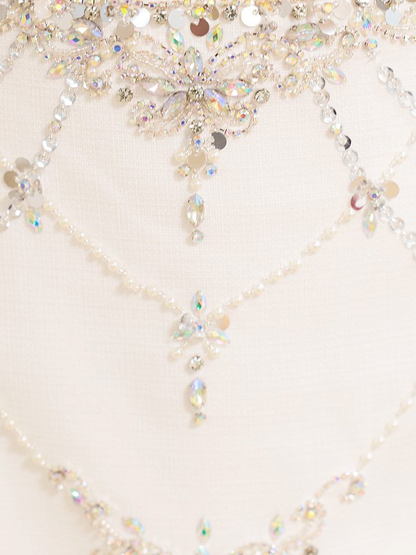 画像16: XSサイズあり【ANGEL R/エンジェルアール】デザインビジュー/ セパレート/ ツイード/ フレア/ マイクロミニ/ ミニドレス/ キャバドレス[OF2] (16)