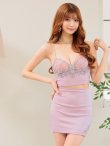 画像15: XSサイズあり【ANGEL R/エンジェルアール】バストレースビジュー/ ショルダーパール/ キャミソール/ セパレート/ マイクロミニ/ タイト/ ミニドレス/ キャバドレス[OF2] (15)