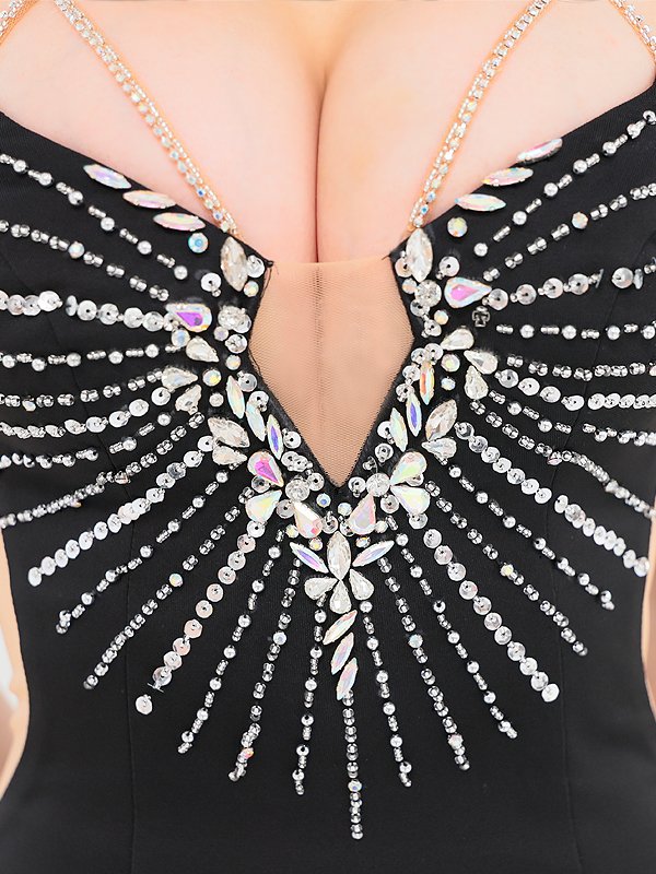 画像11: XSサイズあり【ANGEL R/エンジェルアール】ホルターネック/ デザインビジュー/ ダイヤカット/ マイクロミニ/ ミニドレス/ キャバドレス[OF2] (11)