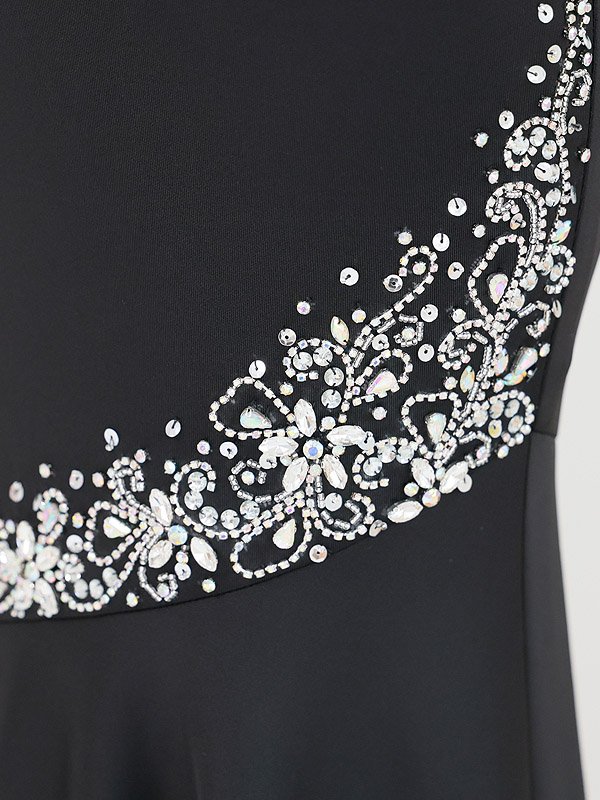 画像10: 【ANGEL R/エンジェルアール】ワンショルダー/ バストカットデザイン/ ビジュー/ マーメード/ ロングドレス/ キャバドレス long[OF2] (10)