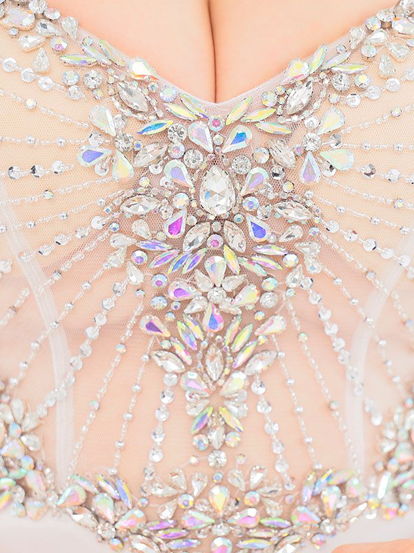 画像24: 【ANGEL R/エンジェルアール】アッパーレース/ ビジューデザイン/ タイト/ ロングドレス/ キャバドレス long[OF2] (24)