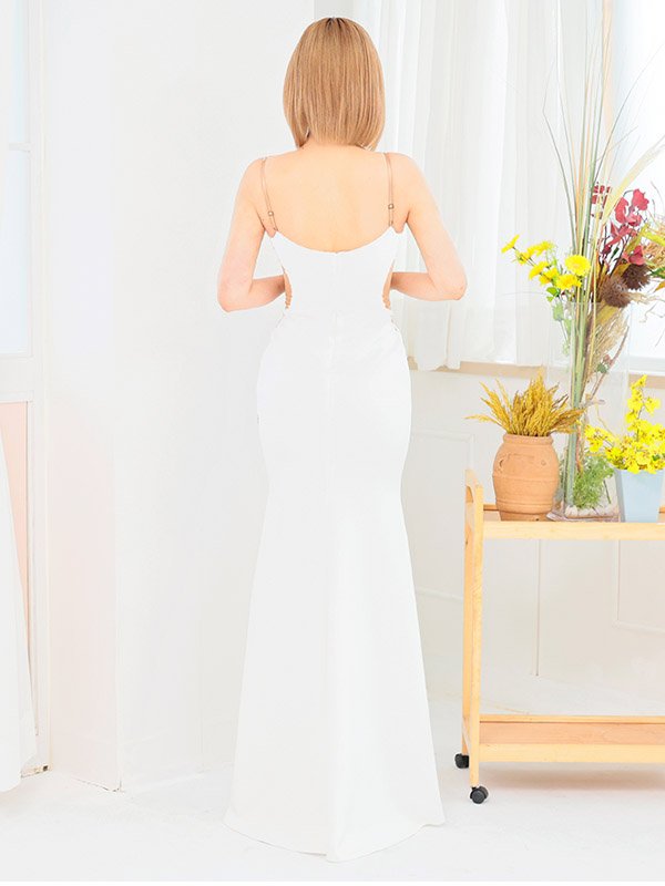 画像23: 【ANGEL R/エンジェルアール】アッパーレース/ ビジューデザイン/ タイト/ ロングドレス/ キャバドレス long[OF2] (23)