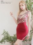 画像4: XSサイズあり【ANGEL R/エンジェルアール】アッパービジュー/ バストカット/ メッシュ/ ワンカラー/ ワンショルダー/ タイト/ ミニドレス/ キャバドレス[OF2] (4)