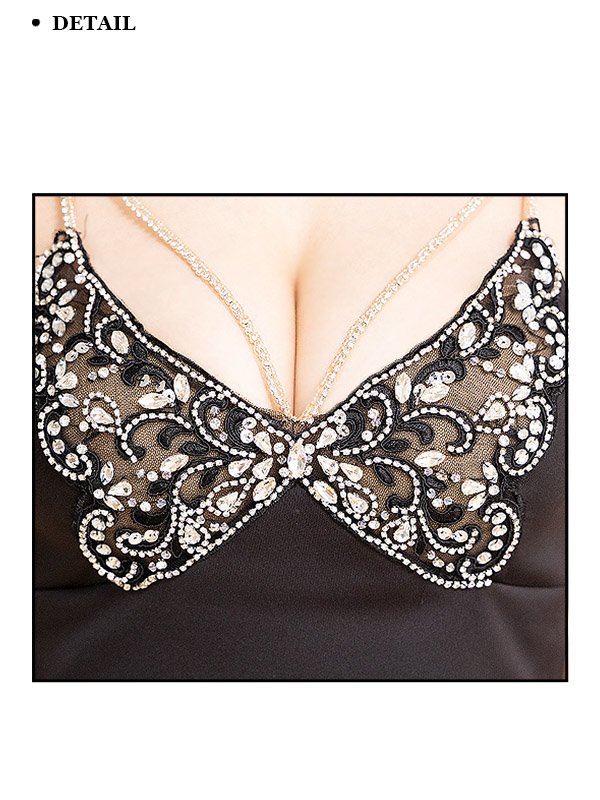 画像10: XSサイズあり【ANGEL R/エンジェルアール】バタフライデザイン / バストビジュー / レース / セパレート / マイクロミニドレス/ キャバドレス[OF2] (10)