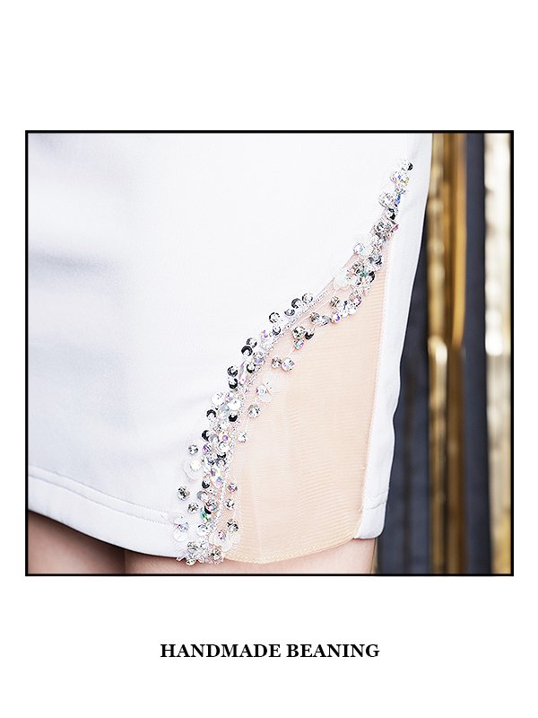 画像11: XSサイズあり【ANGEL R/エンジェルアール】 アッパービジュー / シースルー / ウエストタック / タイト/ ミニドレス/ キャバドレス[OF2] (11)