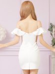 画像22: XSサイズあり【ANGEL R/エンジェルアール】バストショルダービジュー/ フリルオフショルダー/ タイト/ マイクロミニ/ ミニドレス/ キャバドレス[OF2] (22)