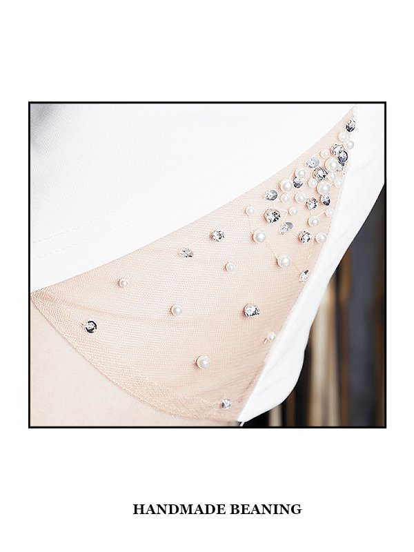 画像11: XSサイズあり【ANGEL R/エンジェルアール】ワンショルダーリボンデザイン/ パール/ ビジュー/ タイト/ ミニドレス/ キャバドレス[OF2] (11)