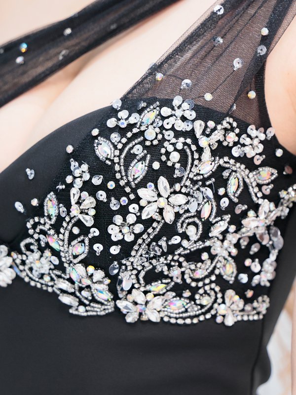 画像11: XSサイズあり【ANGEL R/エンジェルアール】ビジュー刺繍/ バストカット/ ワンショル/ ポケット付き/ セパレート/ セットアップ/ タイト/ ミニドレス/ キャバドレス[OF2] (11)