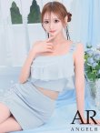 画像23: XSサイズあり【ANGEL R/エンジェルアール】パール付き/ ワンショルダー/ シフォン/ ストレッチ/ タイト/ セットアップ/ ミニドレス/ キャバドレス[OF2] (23)